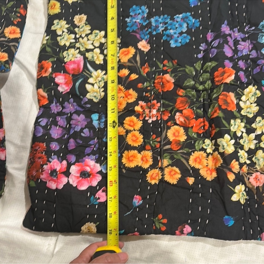 Johnny Was Multicolor Floral Quilt - Picture 10 of 12